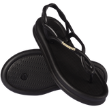 Women's Luna Puffed Sandals - BLACK