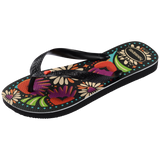 Women's Top Begonia Flip Flops - Black