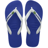 Women's Brazil Logo Flip Flops - Marine Blue