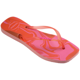 Women's Slim Square Jelly Flip Flops - BLOSSOM
