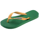 Women's Brazil Logo Flip Flops - GREEN/YELLOW