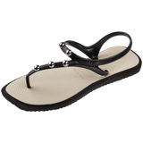Women's Flash Fusion Sandals - BLACK/BEIGE STRAW