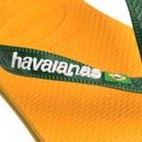 Women's Brazil Logo Flip Flops - Yellow Pop
