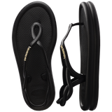 Women's Luna Puffed Sandals - BLACK
