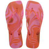 Women's Slim Square Jelly Flip Flops - BLOSSOM