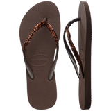 Women's Slim Glitter II - DARK BROWN