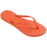 Women's Slim Flip Flops - ORANGE