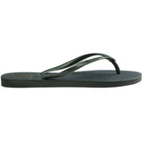 Women's Slim Gloss Flip Flops - Olive Green