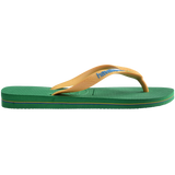 Women's Brazil Logo Flip Flops - GREEN/YELLOW